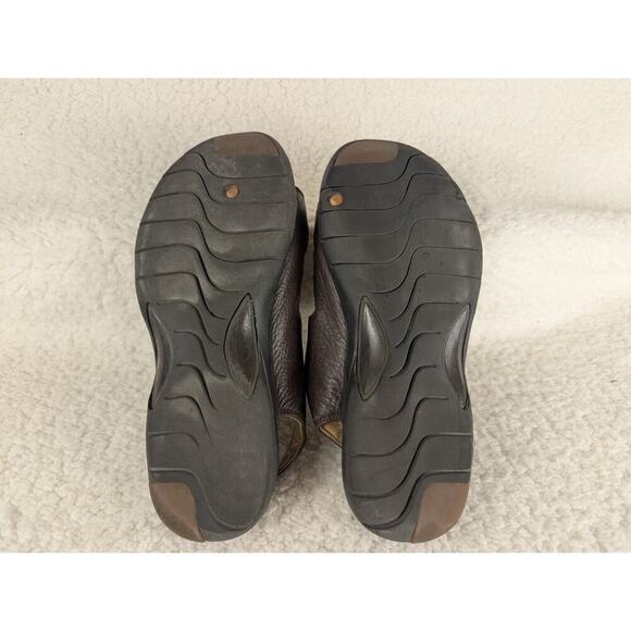 Clarks Unstructured Mocha Brown Casual Slide Shoes Sandals Women's 7.5 W - Picture 3 of 10